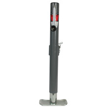 Bulldog Round Trailer Jack, Side Mount, 2,000 lbs. Lift Capacity, Side Wind, Weld-On, 15 in. Travel BD158151