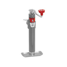 Bulldog Round Trailer Jack, Side Mount, 5,000 lbs. Lift Capacity, Top Wind, Weld-On, 10 in. Travel BD178101