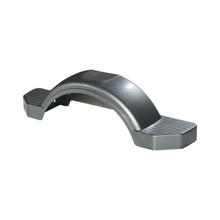 Fulton 12 in. Top & Side Step Black Trailer Fender FL008592