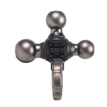 Reese Tri-Ball Trailer Hitch Ball Mount, (1-7/8 in. 2 in., 2-5/16 in.Trailer Balls), Fits 2 in. Receiver, 10,000 lbss. Capacity, Black