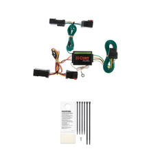 CURT Custom Wiring Harness, 4-Way Flat Output, Select Jeep Liberty Trailer Connector Kit