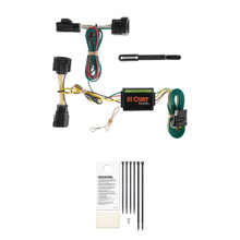 CURT Custom Wiring, 4-Way Flat, Select Jeep Commander, Except Rocky Mountain Edition Trailer Connector Kit