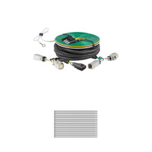 CURT Custom Towed-Vehicle RV Wiring Harness, Select Ford Bronco w/o LED Taillights Trailer Connector Kit