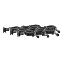 CURT 7' Custom Wiring Extension Harnesses (Adds 7-Way RV Blade to Truck Bed, 10-Pack) Trailer Connector Kit