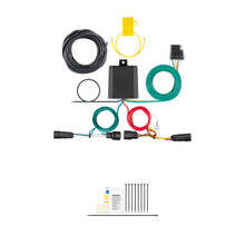 CURT Custom Wiring Harness, 4-Way Flat Output, Select Ford Edge Titanium Trailer Connector Kit