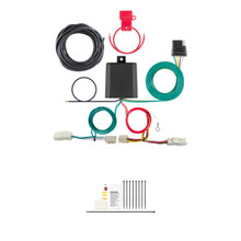 CURT Custom Wiring Harness, 4-Way Flat Output, Select Toyota Corolla Trailer Connector Kit