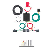 CURT Custom Wiring Harness, 4-Way Flat Output, Select Dodge Nitro, Jeep Liberty Trailer Connector Kit