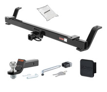 Trailer Hitch + Drawbar + Lock + Cover Bundles for 2004 Ford Mustang
