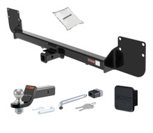 07 - 10 Mini Cooper 2-door hatchback, 'S' model 1.25in. CURT Trailer Hitch + Ball Mount + Cover + Lock Kit by CURT HWA1962