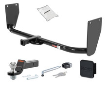 Trailer Hitch + Drawbar + Lock + Cover Bundles for 2012 Hyundai Elantra