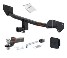 Trailer Hitch + Drawbar + Lock + Cover Bundles for 2018 Toyota Prius C