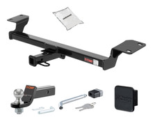 09 - 10 Pontiac Vibe Excluding GT 1.25in. CURT Trailer Hitch + Ball Mount + Cover + Lock Kit by CURT HWA2142
