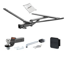 Trailer Hitch + Drawbar + Lock + Cover Bundles for 1995 Mitsubishi Diamante