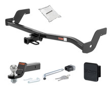 Trailer Hitch + Drawbar + Lock + Cover Bundles for 1995 Ford Escort