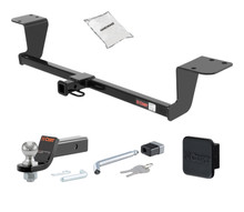 Trailer Hitch + Drawbar + Lock + Cover Bundles for 2001 Lexus LS430