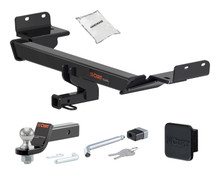 Trailer Hitch + Drawbar + Lock + Cover Bundles for 2017 Jeep Compass