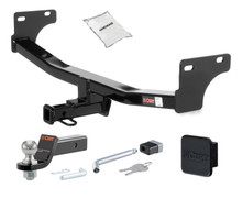 Trailer Hitch + Drawbar + Lock + Cover Bundles for 2015 Jeep Compass