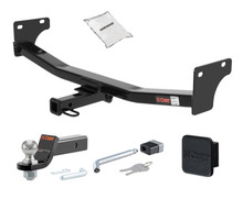 Trailer Hitch + Drawbar + Lock + Cover Bundles for 2008 Jeep Patriot