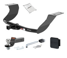 08 - 16 Audi A5 Quattro Coupe, single muffler 1.25in. CURT Trailer Hitch + Ball Mount + Cover + Lock Kit by CURT HWA49