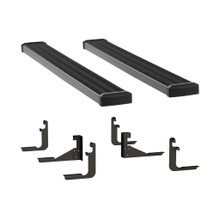 LUVERNE Grip Step 7" x 78" Black Aluminum Running Boards, Select Ford Super Duty 415078-401723