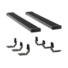 LUVERNE Grip Step 7" x 78" Black Aluminum Running Boards, Select Ram 1500 Quad Cab 415078-401633