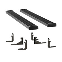 LUVERNE Grip Step 7" x 88" Black Aluminum Running Boards, Select Ford Super Duty 415088-401723