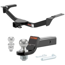 2007-2015 Lincoln MKX All CURT Class 3 Trailer Hitch, 2" Receiver + 2" Ball + 1-7/8" Ball Kit