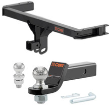 2015-2025 Porsche Macan Excluding S CURT Class 3 Trailer Hitch, 2" Receiver + 2" Ball + 1-7/8" Ball Kit