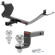 2013-2015 Mitsubishi Lancer Evolution GSR, Sedan Class 1 Trailer Hitch, 1-1/4" Receiver + 2" Ball + 1-7/8" Ball Kit