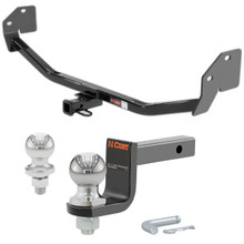 2011-2014 Ford Mustang Coupe or Convertible, Except California Special Class 1 Trailer Hitch, 1-1/4" Receiver + 2" Ball + 1-7/8" Ball Kit