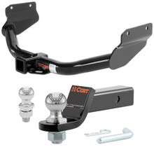 2012-2021 Jeep Grand Cherokee Excluding SRT, SRT8 or Trackhawk CURT Class 3 Hitch, 2" Receiver + 2" Ball + 1-7/8" Ball Kit