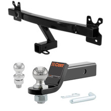 2009-2016 Volvo XC70 All CURT Class 3 Trailer Hitch, 2" Receiver + 2" Ball + 1-7/8" Ball Kit