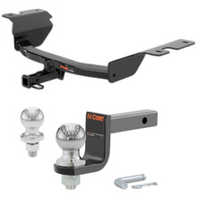 2013-2016 Dodge Dart All Class 1 Trailer Hitch, 1-1/4" Receiver + 2" Ball + 1-7/8" Ball Kit