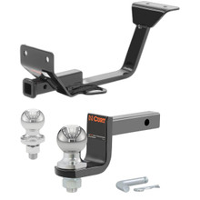 2007-2010 Jeep Grand Cherokee SRT8 With Center Dual Exhaust Class 1 Trailer Hitch, 1-1/4" Receiver + 2" Ball + 1-7/8" Ball Kit