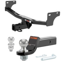 2011-2017 Jeep Patriot All CURT Class 3 Trailer Hitch, 2" Receiver + 2" Ball + 1-7/8" Ball Kit
