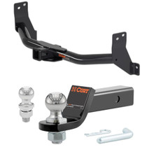 2016-2024 Nissan TITAN XD Excluding factory receiver CURT Class 3 Trailer Hitch, 2" Receiver + 2" Ball + 1-7/8" Ball Kit