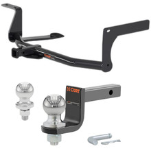 2005-2018 Volkswagen Jetta Sedan, excluding Diesel Class 1 Trailer Hitch, 1-1/4" Receiver + 2" Ball + 1-7/8" Ball Kit