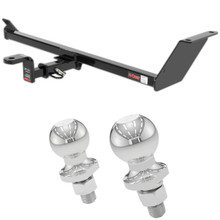 2008 Mitsubishi Lancer Evolution MR, Excluding Fore to Aft Mufflers Class 1 Trailer Hitch, 1-1/4" Ball Mount