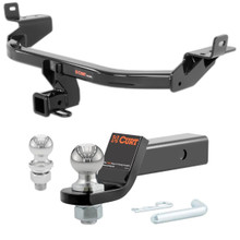 2014-2018 Jeep Cherokee Sport CURT Class 3 Trailer Hitch, 2" Receiver + 2" Ball + 1-7/8" Ball Kit