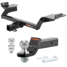 2013-2019 Ford Escape SE CURT Class 3 Trailer Hitch, 2" Receiver + 2" Ball + 1-7/8" Ball Kit