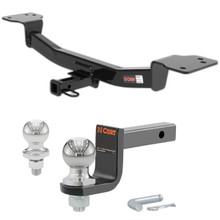 2005-2010 Kia Sportage All Class 2 Trailer Hitch, 1-1/4" Receiver + 2" Ball + 1-7/8" Ball Kit