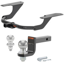 2015-2020 Acura TLX All Class 1 Trailer Hitch, 1-1/4" Receiver + 2" Ball + 1-7/8" Ball Kit