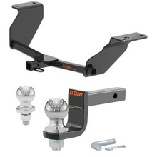 2020-2025 Toyota Corolla Sedan, excluding AWD Class 1 Trailer Hitch, 1-1/4" Receiver + 2" Ball + 1-7/8" Ball Kit