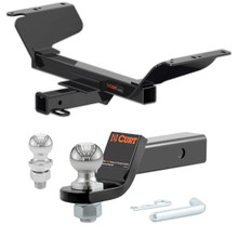 2018-2025 GMC Terrain Excluding Diesel CURT Class 3 Trailer Hitch, 2" Receiver + 2" Ball + 1-7/8" Ball Kit