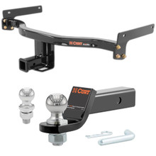 2015-2019 Lincoln MKC Black Label CURT Class 3 Trailer Hitch, 2" Receiver + 2" Ball + 1-7/8" Ball Kit