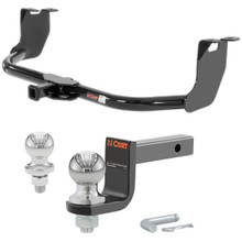 2012-2015 Volkswagen Beetle Hatchback, excl. gas turbo, excl. Adblue tank models Class 1 Trailer Hitch, 1-1/4" Receiver + 2" Ball + 1-7/8" Ball Kit