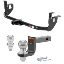 2010-2014 Volkswagen GTI All Class 1 Trailer Hitch, 1-1/4" Receiver + 2" Ball + 1-7/8" Ball Kit