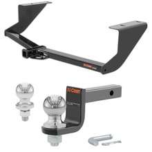 2013-2019 Cadillac ATS Excluding V models Class 1 Trailer Hitch, 1-1/4" Receiver + 2" Ball + 1-7/8" Ball Kit