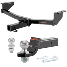 2014-2015 Nissan Rogue Select All CURT Class 3 Trailer Hitch, 2" Receiver + 2" Ball + 1-7/8" Ball Kit