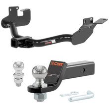 2008-2011 Mazda Tribute With Factory Equipped 1.25 In. Receiver CURT Class 3 Hitch, 2" Receiver + 2" Ball + 1-7/8" Ball Kit